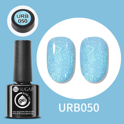 Gold Glitter Rubber Base Gel Nail Polish