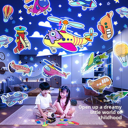 Robot Star Projection Night Light for Kids