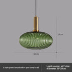 12w tungsten light bulb / Type c-copper color  green lampshade