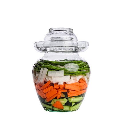 Transparent Glass Fermentation Jar with Sealed Lid