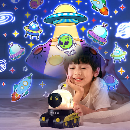 Robot Star Projection Night Light for Kids
