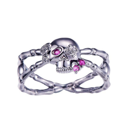 Skull Diamond Ring