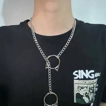 Hip Hop Metal Chain Necklace