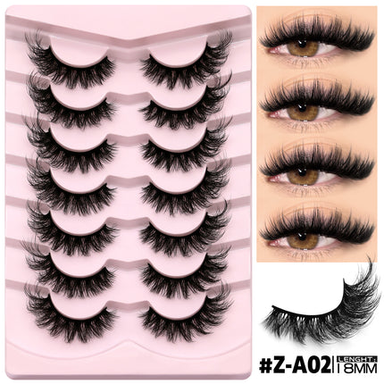 Thick-styled one-piece false lashes