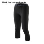 1050 Black Cropped Pants / S