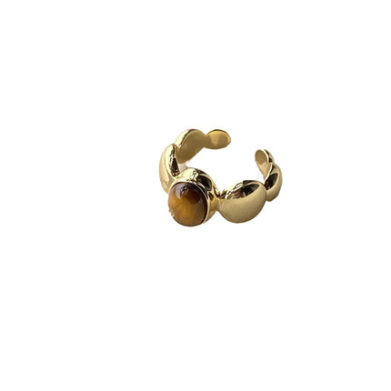 Creature Tiger's Eye Open Ring