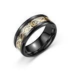 Black Ring-Gold with Gold Base / 11.