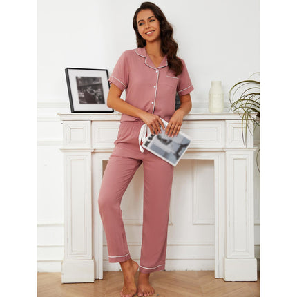 Short-sleeved trousers two-piece home suit