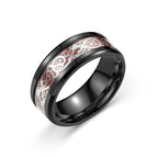 Black Ring-Silver with Red Bottom / 11.