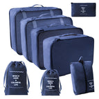 Navy Blue Drawstring Bag 8pcs