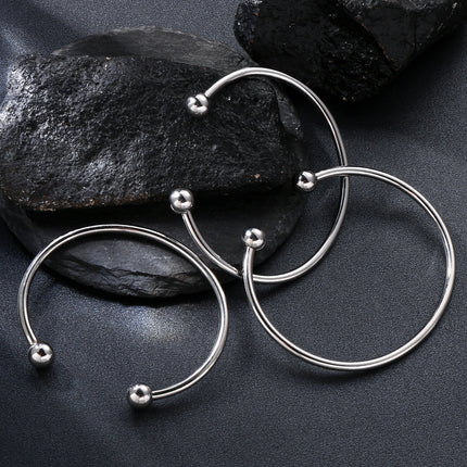 stainless steel opening bracelet
