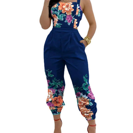 High Waist Lace-Up Leggings Jumpsuit