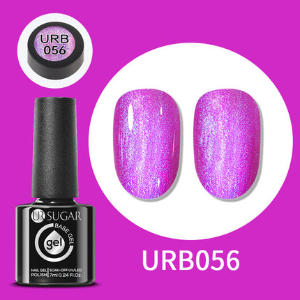 Gold Glitter Rubber Base Gel Nail Polish