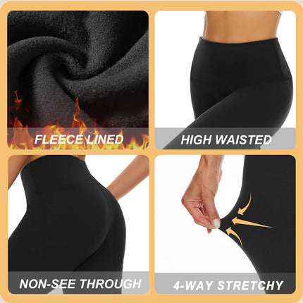 Womens High-Waisted Fleece Leggings