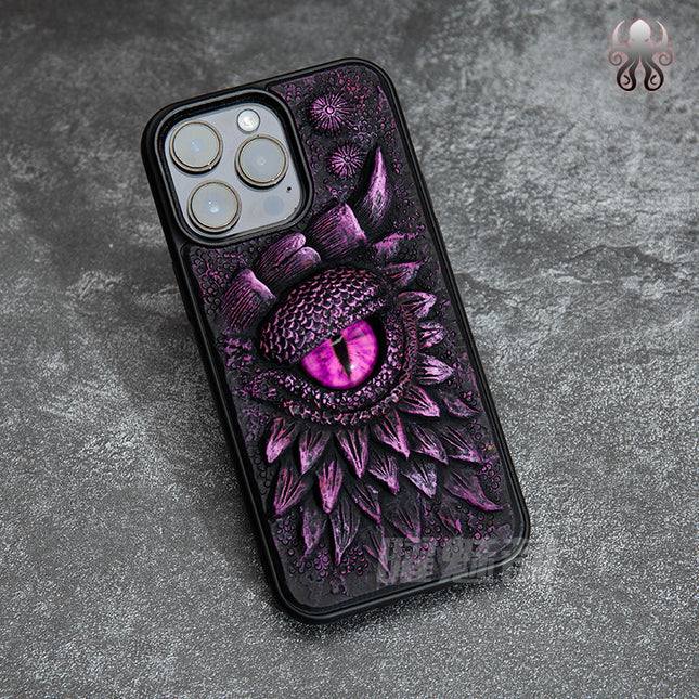 Embossed Dragon Design Phone Case
