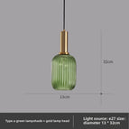12w tungsten light bulb / Type a-copper color  green lampshade