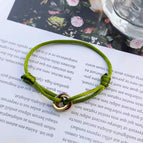 Army green three-ring bracelet
