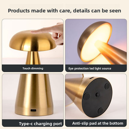 Desktop mushroom lamp