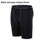 1004 Black Grey Line Shorts / XXL