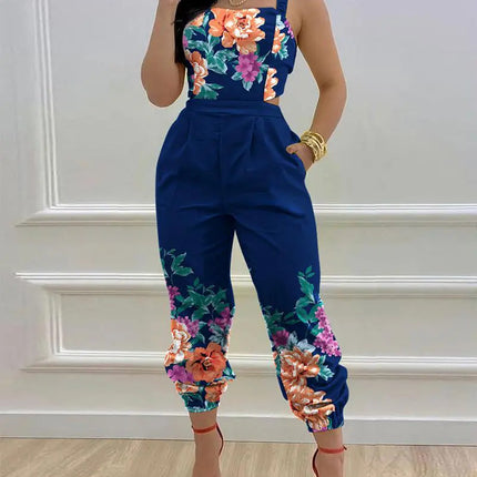 High Waist Lace-Up Leggings Jumpsuit
