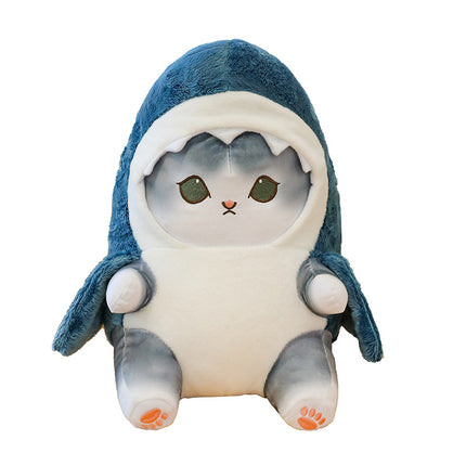 Creative Shark Cat Plush Toy for Kids
