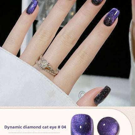 Dynamic Crushed Diamond Crystal Cat Eye Nail Polish Glue