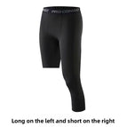 008 Black Left Cropped Pants / M