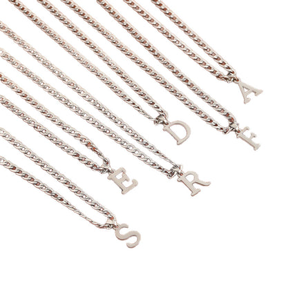 26-letter pendant necklace