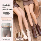 Flat Waist Nude Footed / 90 Non-fleece One Size