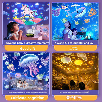 Robot Star Projection Night Light for Kids