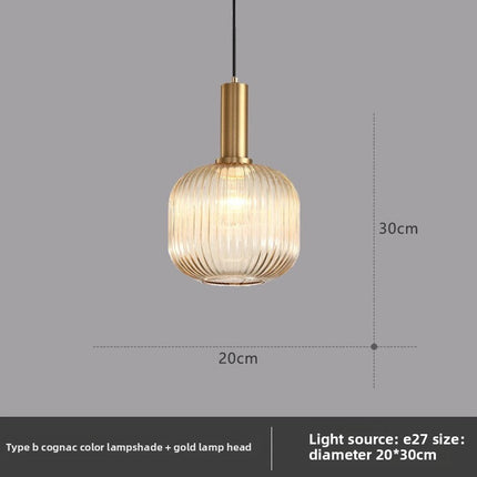 American retro glass chandelier