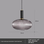 12w tungsten light bulb / Type c - black  smoke gray lampshade