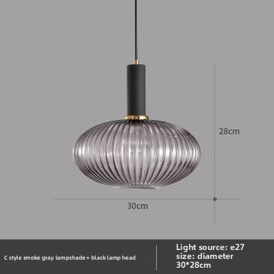 American retro glass chandelier