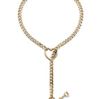 Golden lock heart design