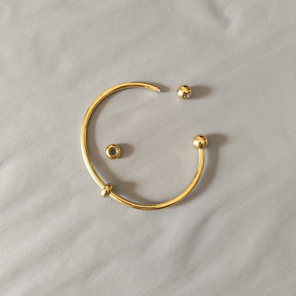 stainless steel opening bracelet