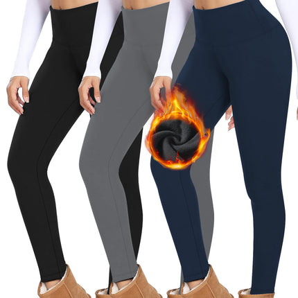 Womens High-Waisted Fleece Leggings