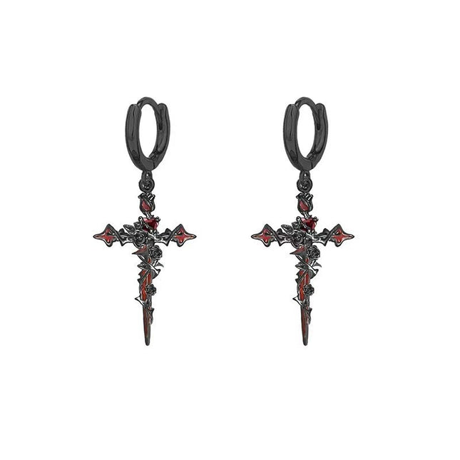 cross earrings