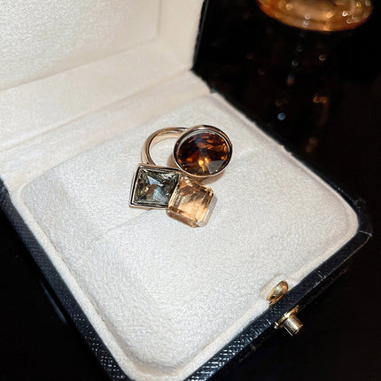Creature Tiger's Eye Open Ring