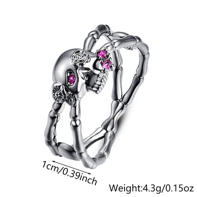 Skull Diamond Ring