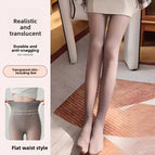 Flat Waist Coffee Sheer / 220 Fleece-lined One Size