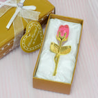 Gold rod pink crystal / Naked flowers