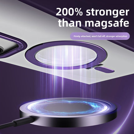 S25ultra Mobile Phone Case Magnetic Bracket MagSafe Drop-resistant Samsung S24 Transparent Fulcrum Mobile Phone Case