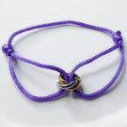 Purple Three-Ring Bracelet
