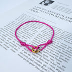 Rose three-ring bracelet