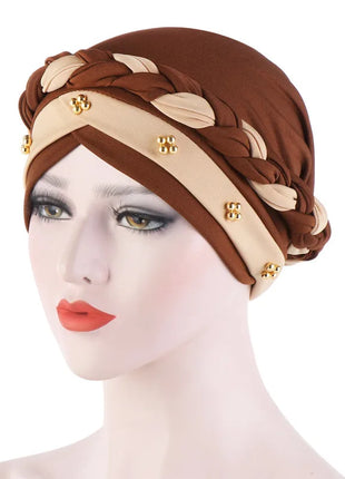 Head Scarf for Muslim Women Solid Cotton Turban Bonnet Hijab Caps White Pearl Inner Hijabs Femme Musulman Arab Wrap Turbantes