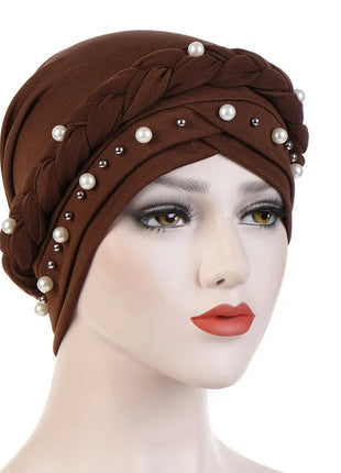 Head Scarf for Muslim Women Solid Cotton Turban Bonnet Hijab Caps White Pearl Inner Hijabs Femme Musulman Arab Wrap Turbantes