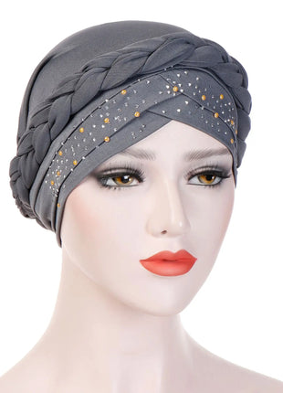Head Scarf for Muslim Women Solid Cotton Turban Bonnet Hijab Caps White Pearl Inner Hijabs Femme Musulman Arab Wrap Turbantes