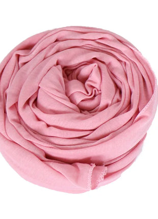 35 Colors Women High Quality Jersey Hijab Scarf Cotton Plain Elasticity Shawls Maxi Hijabs Muslim Head Wraps Turbans 180*85Cm