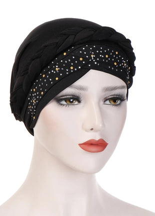 Head Scarf for Muslim Women Solid Cotton Turban Bonnet Hijab Caps White Pearl Inner Hijabs Femme Musulman Arab Wrap Turbantes