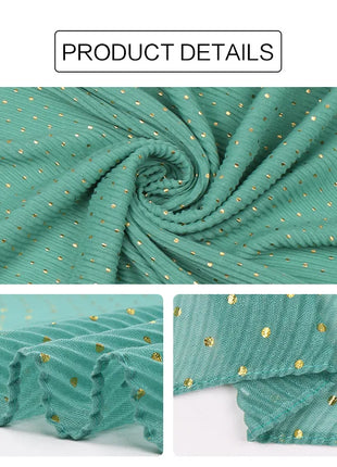 90*200cm muslim crinkle hijab scarf islamic sprinkle gold scarves with hot stamping foulard femme musulman solid shawls